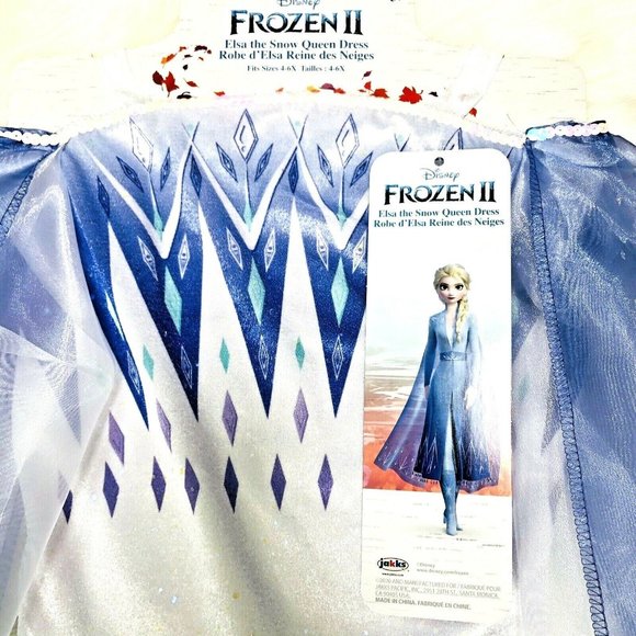 Disney Frozen 2 Elsa DressUp Snow Queen Dress READ - Picture 4 of 7